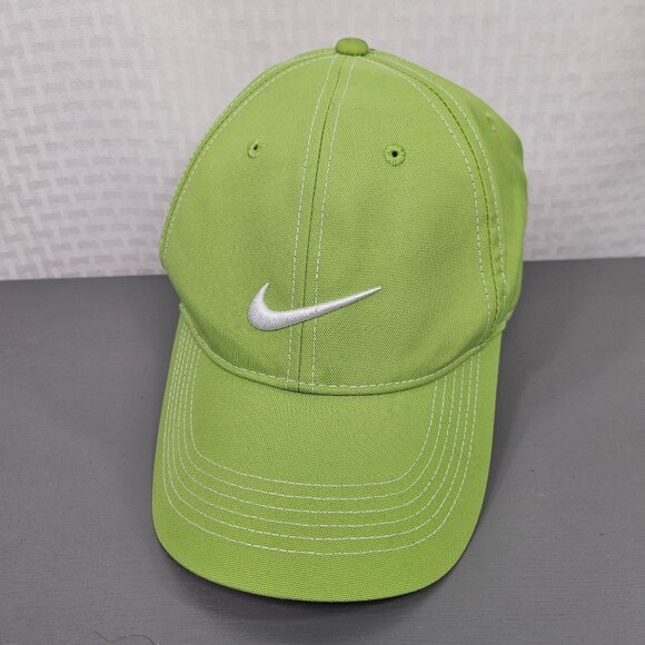 Nike Golf Lime Green Adjustable Cap With Soltis Embroidery - Picture 1 of 6